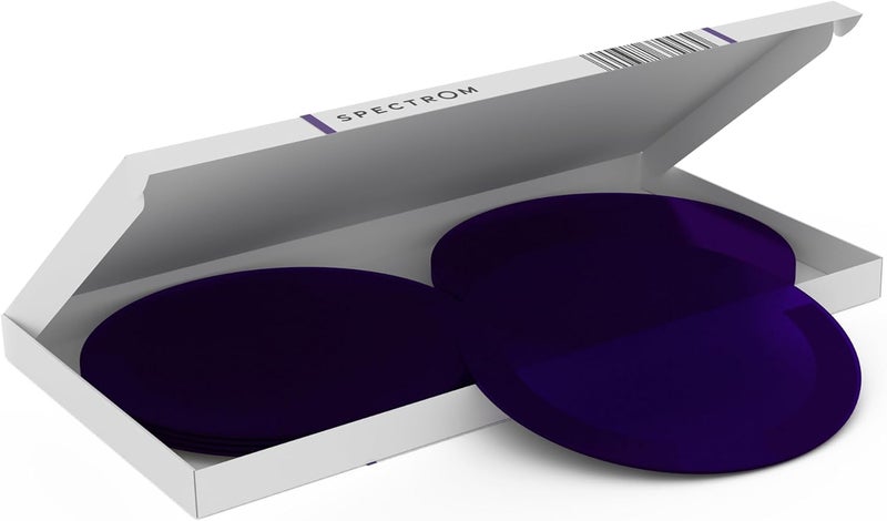 SPECTROM Illumination Lenses for 5" Pot Lights & Recessed Lighting | Instant Colour Change, Tool-Free Setup, Reusable & Eco-Friendly, Any Event, Easy Peel & Press Application (Purple (8pcs)) - Image 2